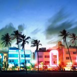 Ocean Drive Neon Nightlife