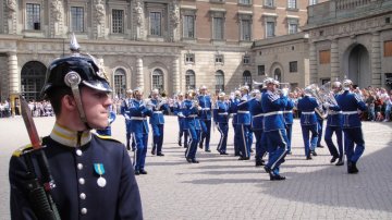 Changing of the Guards at Gamla Stan In Stockholm