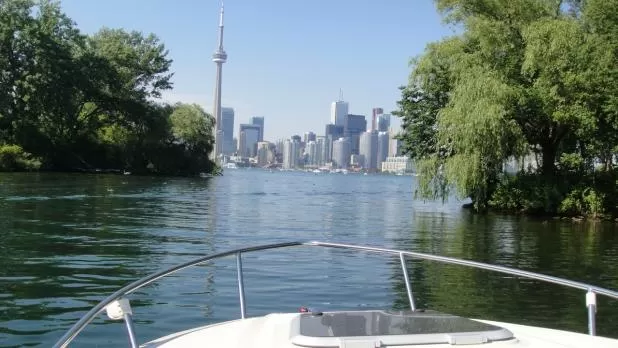 New Speedboat Time Blazing Down The Toronto Island Marina