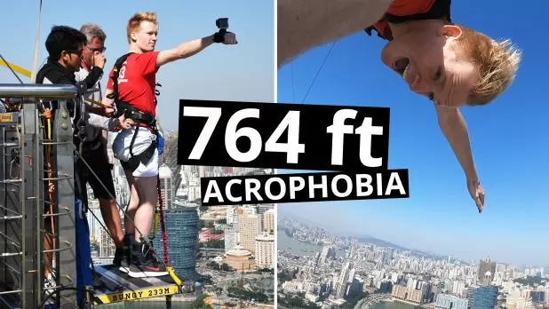 World's Highest Bungee Jump in Macau - 233 Meters